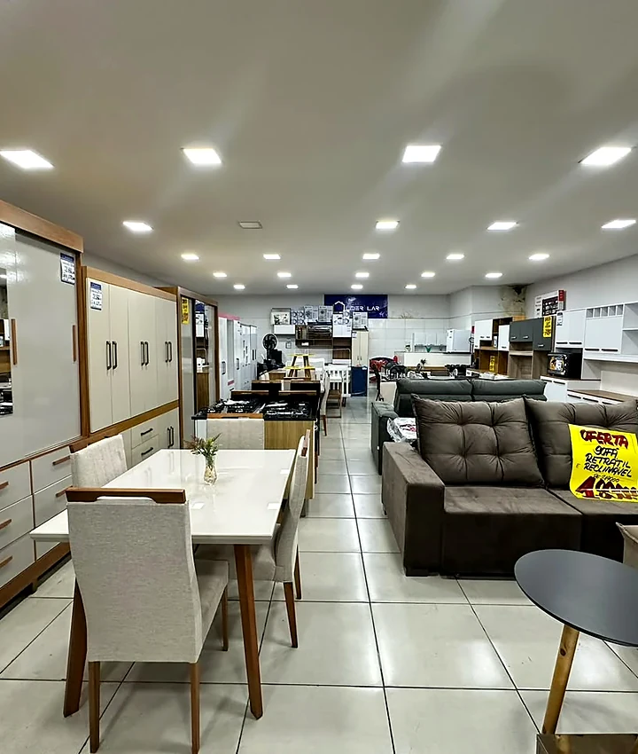 Móveis de cozinha em ambiente mobiliado